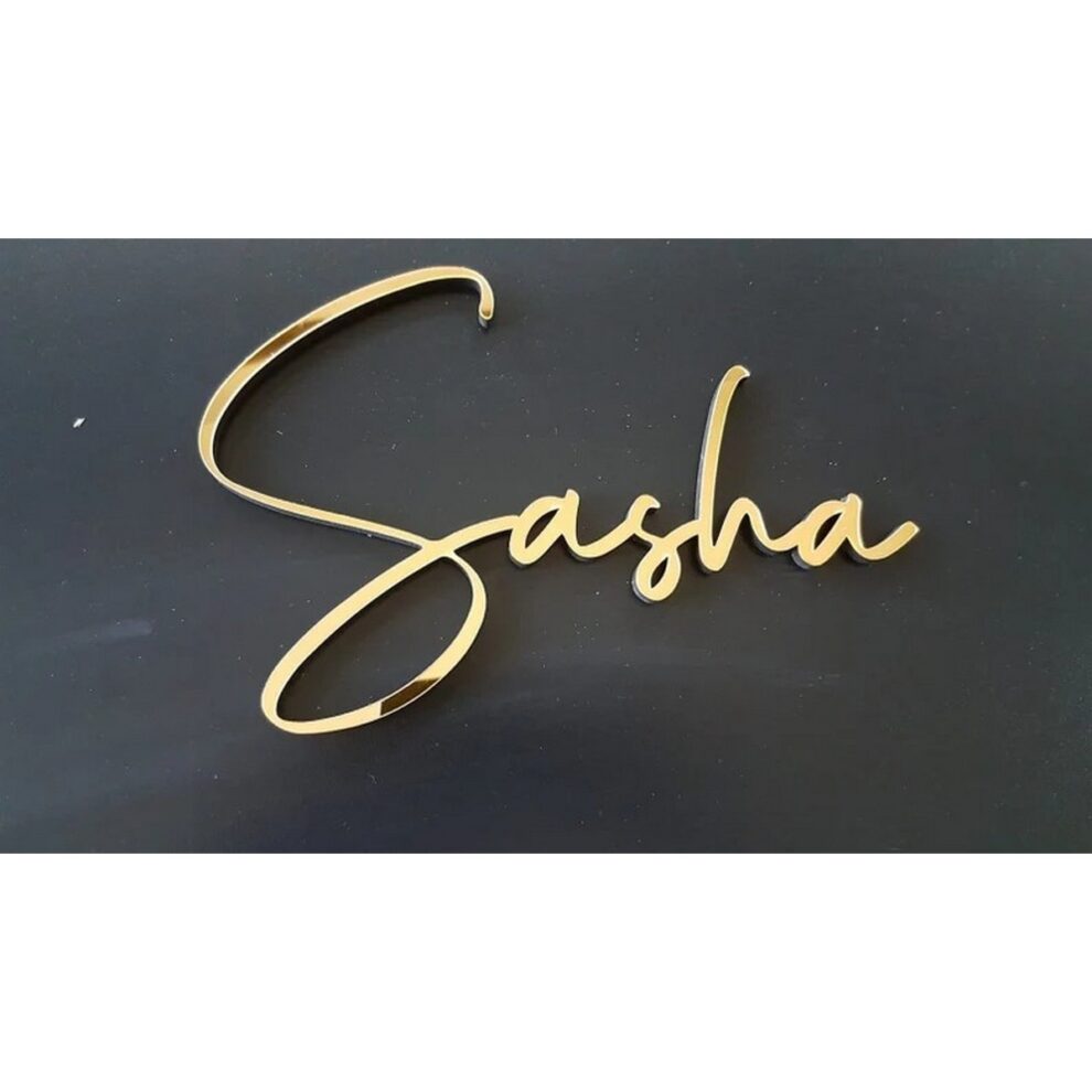 Mirror Acrylic Personalized Name, Wall Decor Customized
