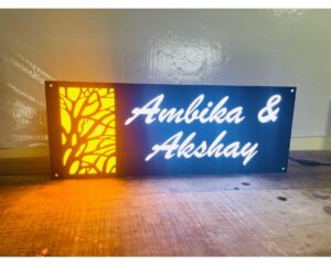 Multicolor Acrylic Customizable Name Plate