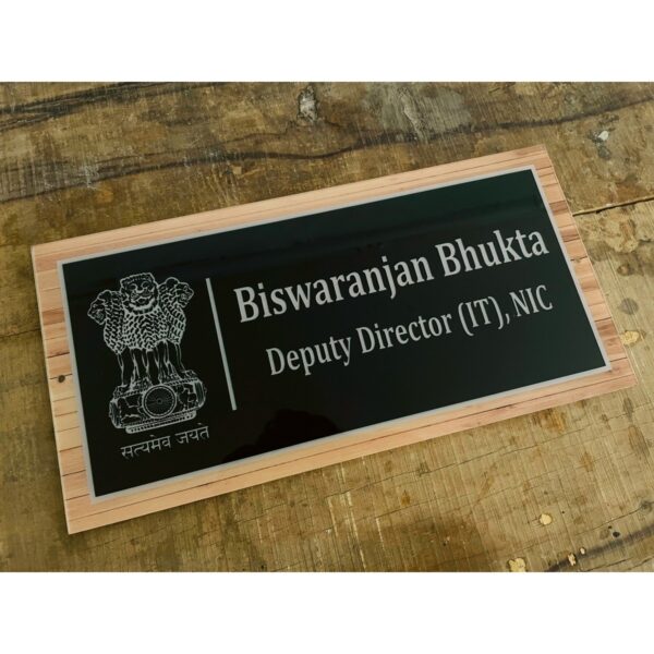 Multicolor Printed Design Acrylic Office Name Plate 2