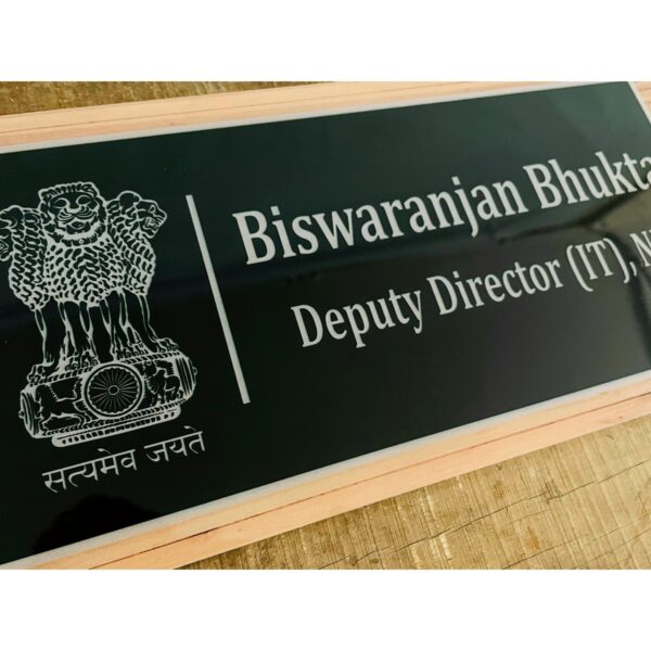 Multicolor Printed Design Acrylic Office Name Plate 3