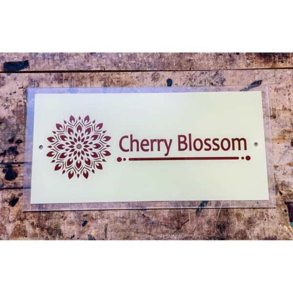 Multicolor Printed Design Acrylic Personalized Name Plate