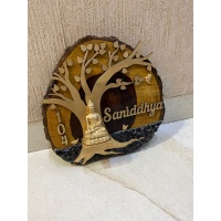 Essence Of Nature Wooden Name Plate  