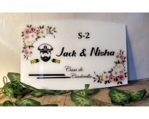 Navy Acrylic Name Plate