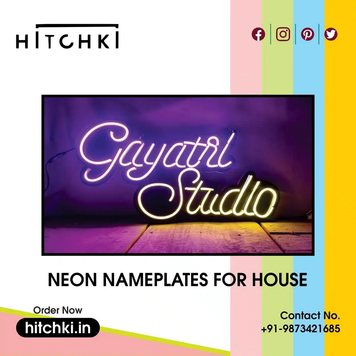Neon Namaplates For House