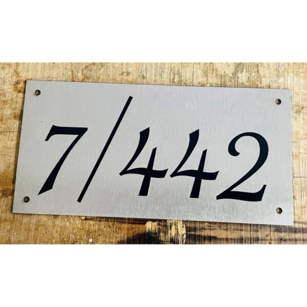 New Design CNC Lazer Engraved Door Number Plate