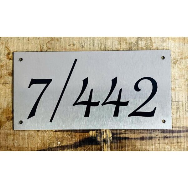 New Design CNC Lazer Engraved Door Number Plate1