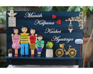 New Design Customized Family Themed Nameplate