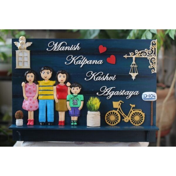 New Design Customized Family Themed Nameplate 768x768