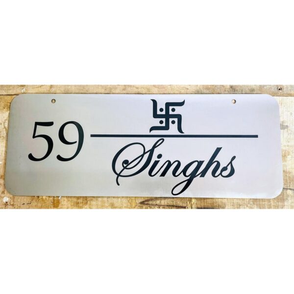 New Design Metal Engraved Customisable Home Name Plate