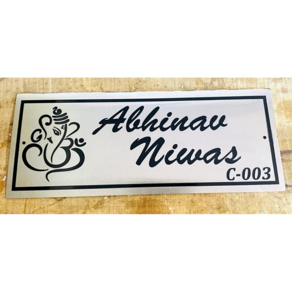 New Design Stainless Steel 304 Engraved Home Plate