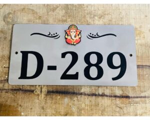 New Design Stainless Steel 304 Lazer Engraved Door Number Plate