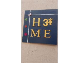 OM Sign HOME Nameplate For Door Wall Decor