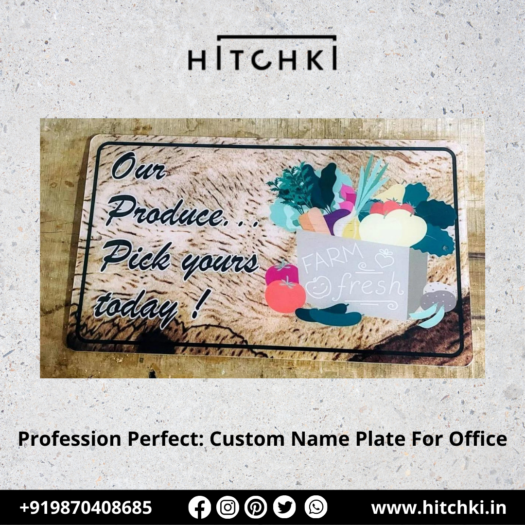Office Identity Custom Name Plates to Define Your Workspace in 2024 with Hitchki