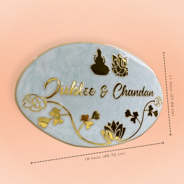 Resin Nameplatee Epoxy Nameplate House Nameplate Oval Nameplate Ganesha Nameplate Trendy Nameplate Premium Nameplate