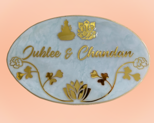 Resin Nameplatee Epoxy Nameplate House Nameplate Oval Nameplate Ganesha Nameplate Trendy Nameplate Premium Nameplate