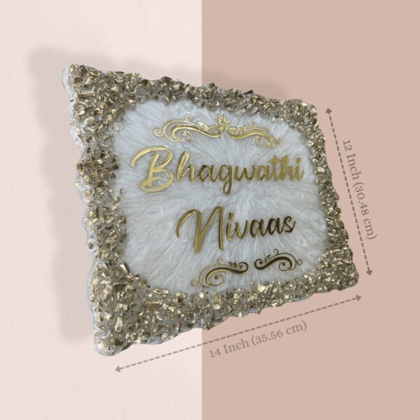 Pearl Casting Handmade Decorative Resin House Nameplate 3 1536x1536