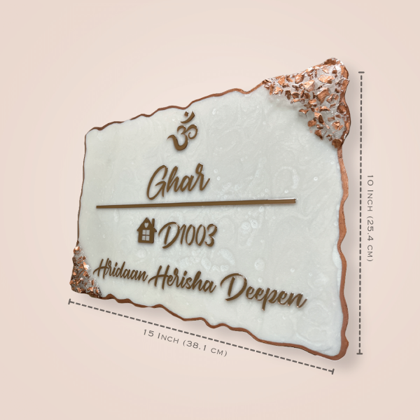 Resin Nameplatee Epoxy Nameplate House Nameplate Shiva Nameplate Trendy Nameplate Premium Nameplate