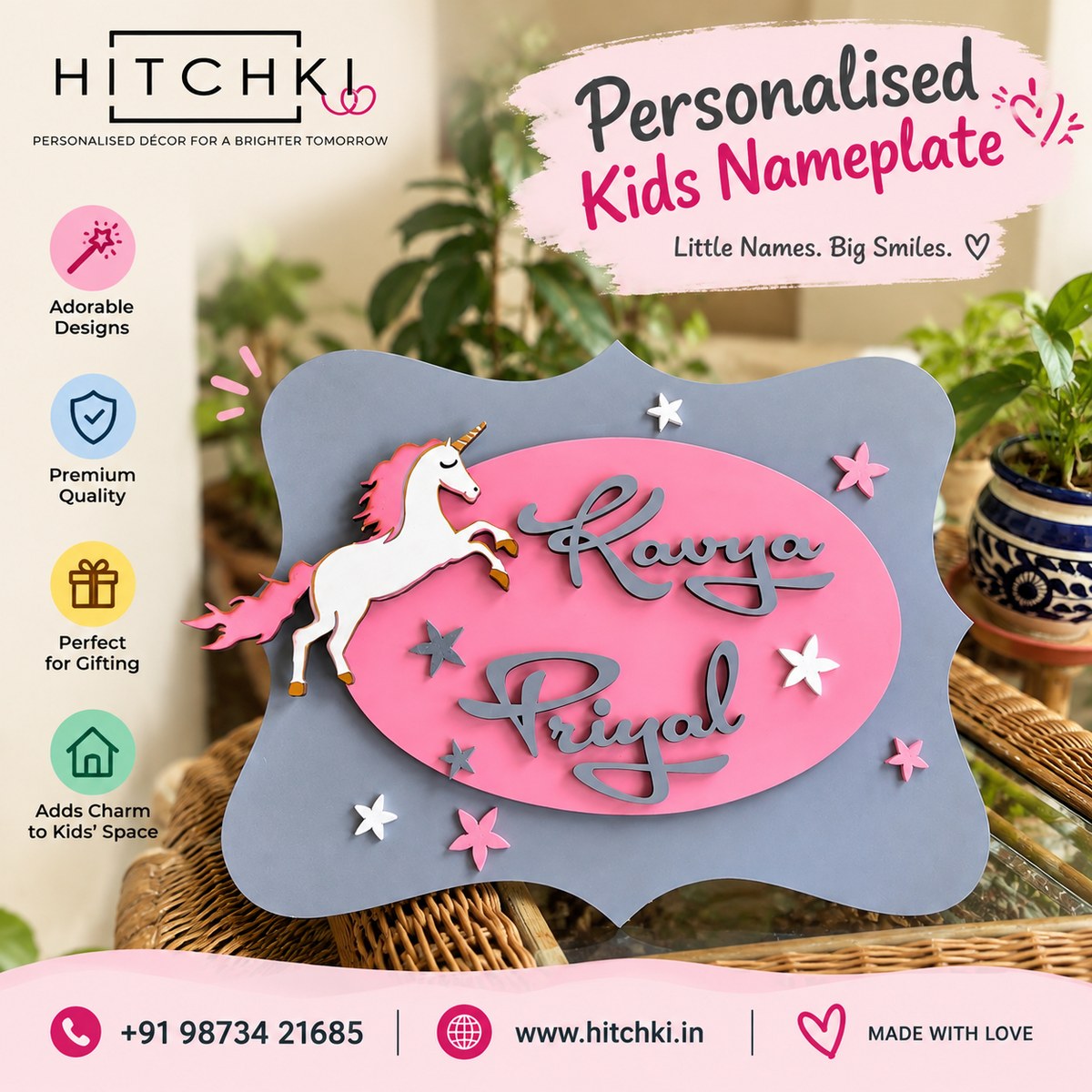 Personalised Kids Nameplate