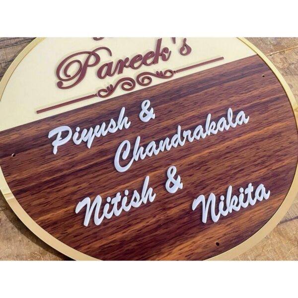 Personalize Your Space Unique Acrylic Customizable Wall Home Name Plate2