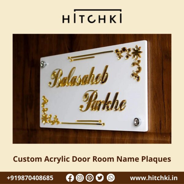 Personalize Your Space with Custom Acrylic Door Room Name Plaques
