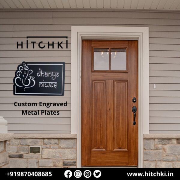 Personalize Your Space with Durable Custom Engraved Metal Plates for Home & Office Decor