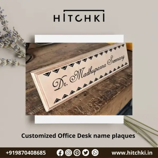 Personalize Your Workspace with Customized Office Desk Name Plaques
