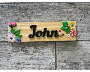 Personalized Beautiful Kids Room Nameplate