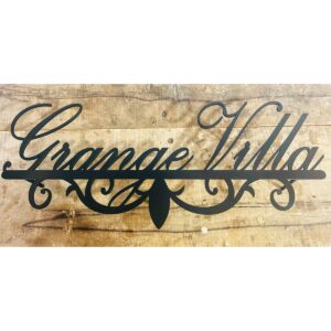 Personalized CNC Laser Cut Metal Home Wall Name Plate