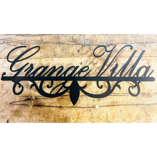 Personalized CNC Laser Cut Metal Home Wall Name Plate3
