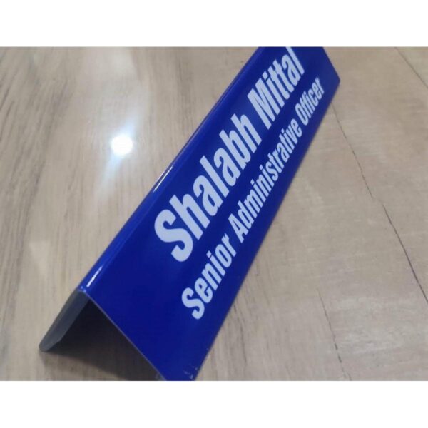 Personalized Double Sided Acrylic Table Nameplate 2