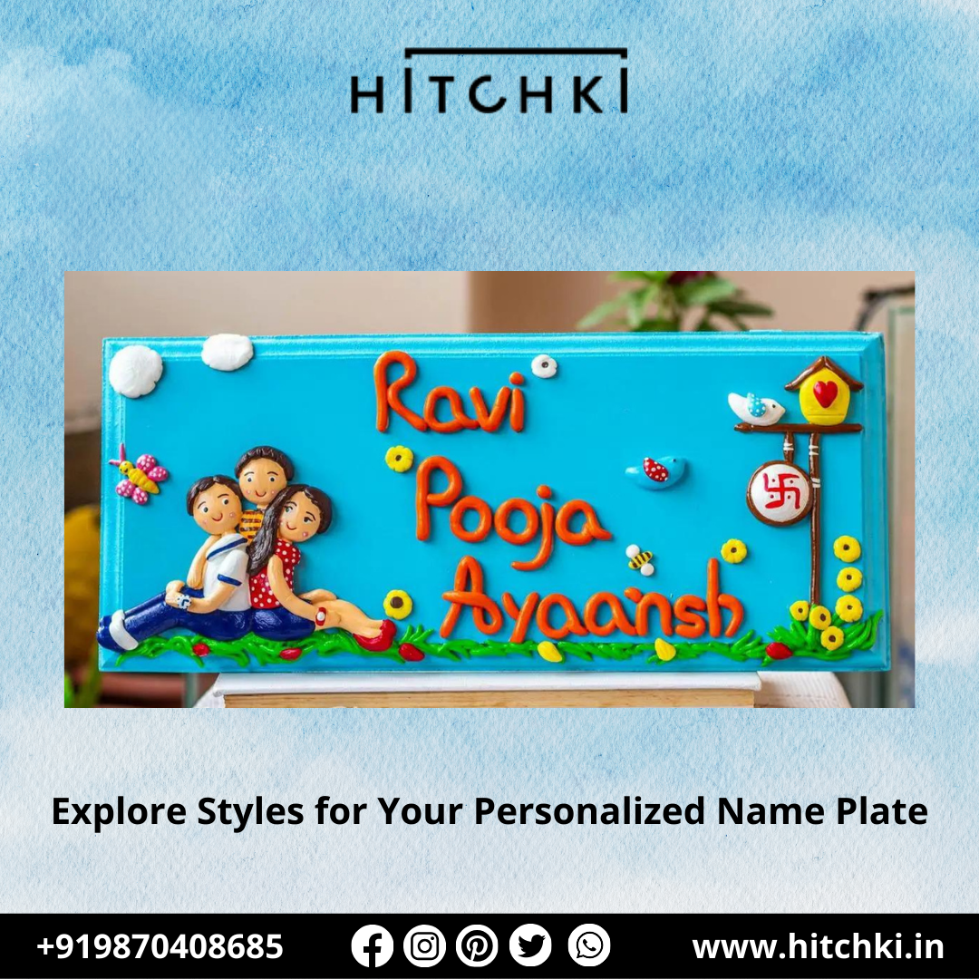 Personalized Name Plate Make Your Doorway Dazzle with Hitchki