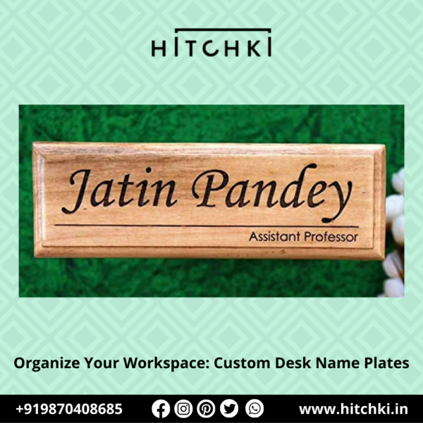Personalized Precision Elevate Your Workspace with Custom Desk Name Plates
