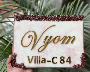 Resin Nameplatee Epoxy Nameplate House Nameplate Trendy Nameplate Premium Nameplate