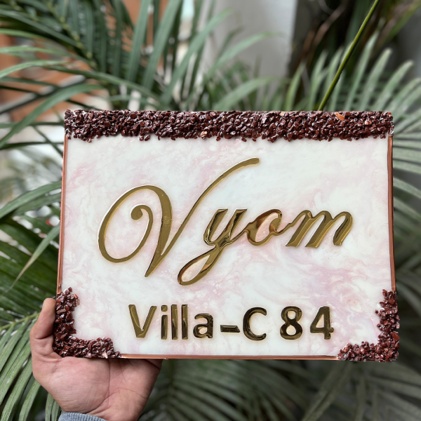Resin Nameplatee Epoxy Nameplate House Nameplate Trendy Nameplate Premium Nameplate