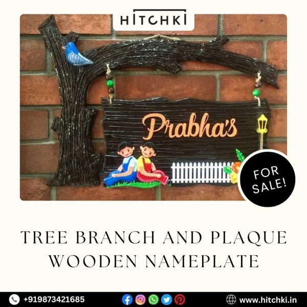Plaque Wooden Nameplate