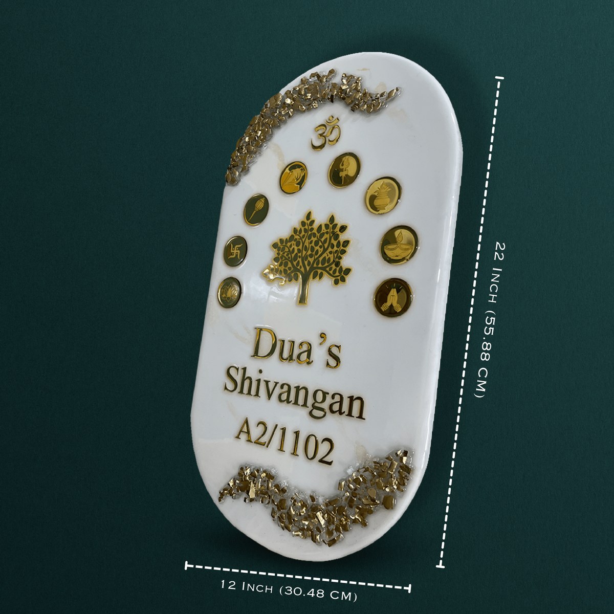 Premium Kalp Tree Mangalam Icons Resin Nameplate 4