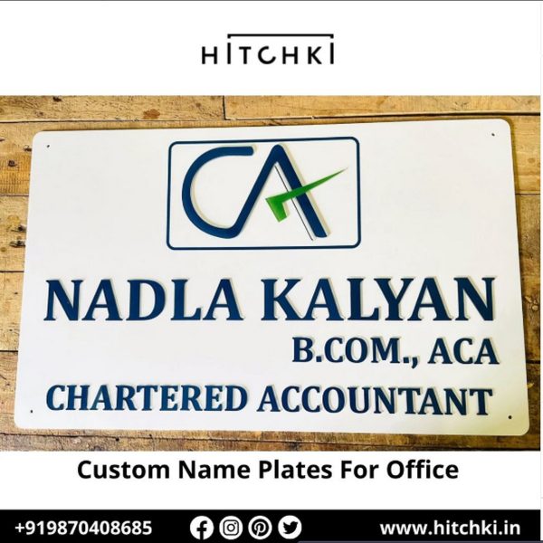 Professional Office Nameplates | Personalized Elegance