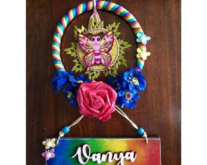 Rainbow Kids Wooden Name Plate 1