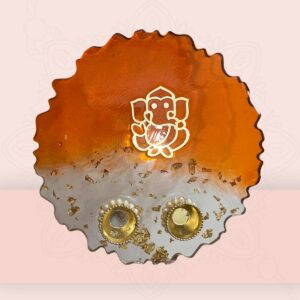 Red and Transparent Diwali Special Pooja Platter 4 4