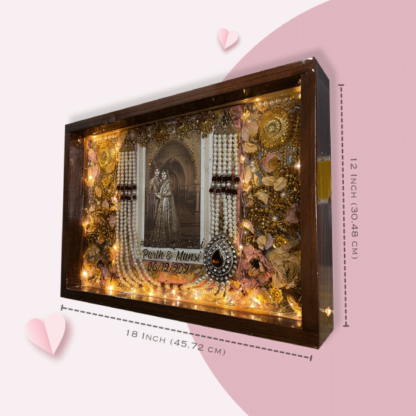 Resin Varmala Preservation in Wooden Frame 2