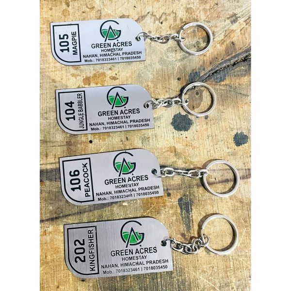 Resort Stainless Steel Keychains