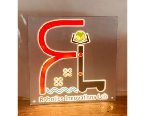 Robotics Company Acrylic LED Name Plate