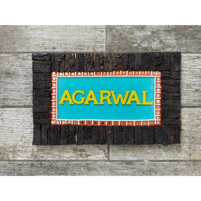 Rustic Charm Driftwood Lippan Art Name Plate 1 400x400