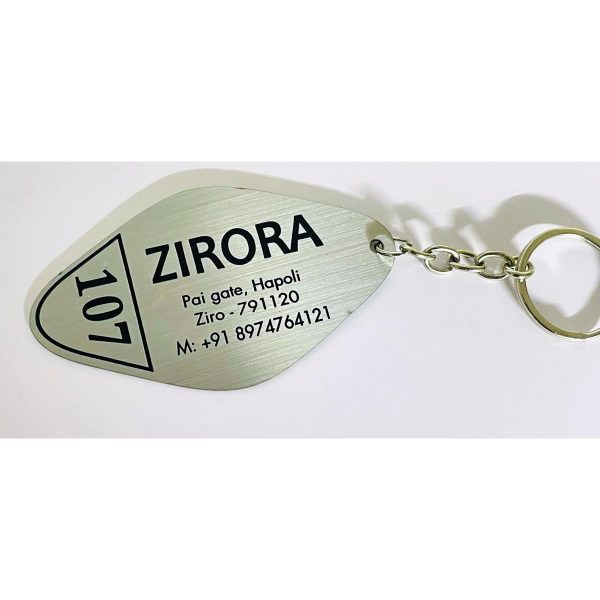 SS Engraved Keychains Custom Design