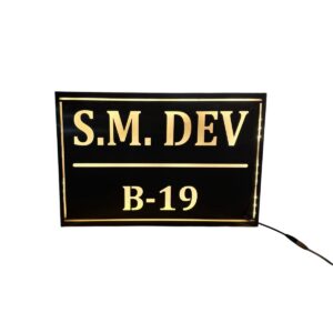 SS Laser Cut Waterproof Nameplate