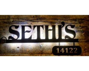 Sethis Metal Led Name Plate   waterproof