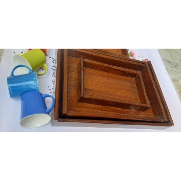 Sheesham Wood Trays for Serving, Gifting, and Decor1