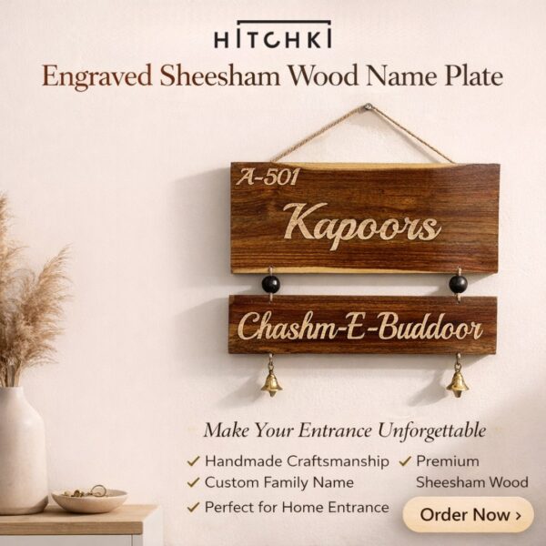 Sheesham Wood nameplates