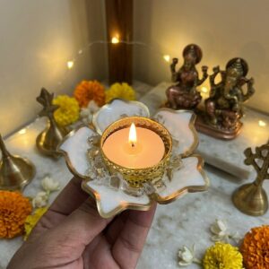 Spiritual Divine Tealight Candle Holder for Diwali