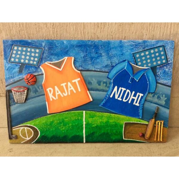 Sports Jersey Nameplate for Kids